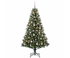 Dirbtinė Kalėdų eglutė su burbulais 240 cm 300 LED Šilta balta