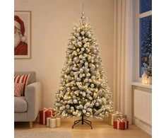 Dirbtinė Kalėdų eglutė su burbulais 240 cm 300 LED Šilta balta