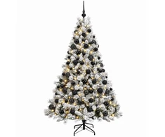 Dirbtinė Kalėdų eglutė su burbulais 240 cm 300 LED Šilta balta