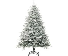 Dirbtinė Kalėdų eglutė su sniegu, žalia, 180cm, PVC ir PE