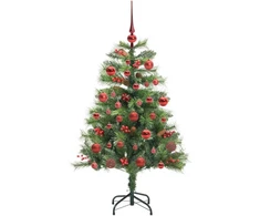Dirbtinė Kalėdų eglutė 150 LED Šilta balta PVC ir metalas Žalia