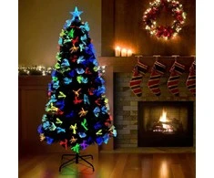 Dirbtinė Kalėdų eglutė su 160 LED s stovu Žalia 150 cm PVC