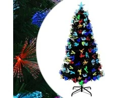 Dirbtinė Kalėdų eglutė su 160 LED s stovu Žalia 150 cm PVC