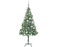 Dirbtinė Kalėdų eglutė su 300 LED Žalia 180 cm PVC ir plienas