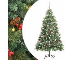 Dirbtinė Kalėdų eglutė Žalia 210 cm PVC ir metalas