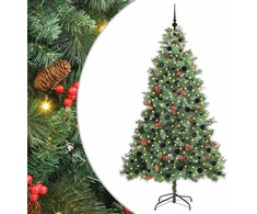 Dirbtinė Kalėdų eglutė Žalia 210 cm PVC ir metalas
