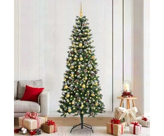 Dirbtinė Kalėdų eglutė Žalia 210 cm PVC, plastikas ir plienas