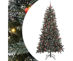 Dirbtinė Kalėdų eglutė Žalia 210 cm PVC, plastikas ir plienas