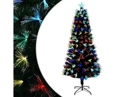 Dirbtinė Kalėdų eglutė su 250 LED s stovu Žalia 210 cm PVC