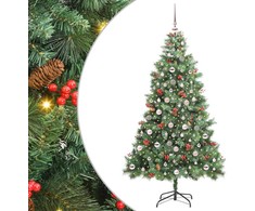 Dirbtinė Kalėdų eglutė Žalia 210 cm PVC ir metalas