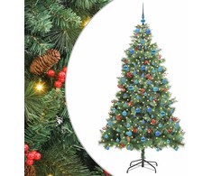 Dirbtinė Kalėdų eglutė Žalia 210 cm PVC ir metalas