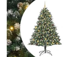 Dirbtinė Kalėdų eglutė Žalia 210 cm PVC, plastikas ir plienas