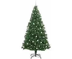 Dirbtinė Kalėdų eglutė Žalia 240 cm PVC ir Plienas ir Plastikas