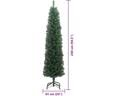 Dirbtinė Kalėdų eglutė Žalia 240 cm PVC, plienas ir plastikas