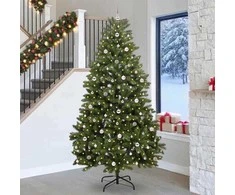 Dirbtinė Kalėdų eglutė su 300 LED Žalia 270 cm PVC ir metalas