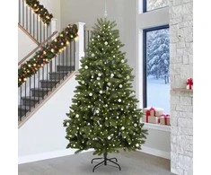 Dirbtinė Kalėdų eglutė su 300 LED Žalia 300 cm PVC ir metalas