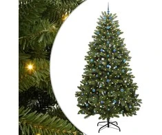 Dirbtinė Kalėdų eglutė su 300 LED Žalia 300 cm PVC ir metalas