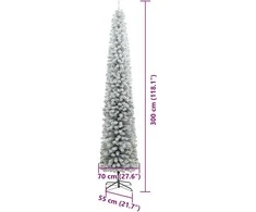 Dirbtinė Kalėdų eglutė Žalia 300 cm PVC, plienas ir plastikas
