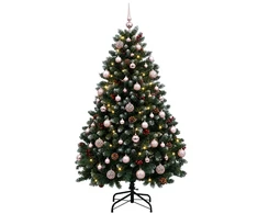 Dirbtinė Kalėdų eglutė, žalia su žaisliuku 150 cm 150 LED
