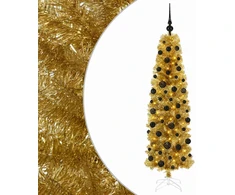 Dirbtinė liekna Kalėdų eglutė su burbulais 180 cm 300 LED