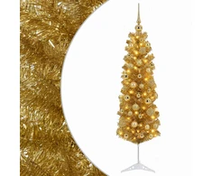 Dirbtinė liekna Kalėdų eglutė su burbulais 120 cm 150 LED