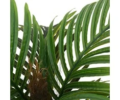 Dirbtinė palmė, žalios spalvos, 100cm, 6 lapų