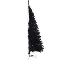 Dirbtinis prieššventinis eglutė su šviesomis Juoda 240 cm PVC