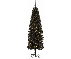 Dirbtinė siaura kalėdinė eglutė su žaisliuku 210 cm 300 LED