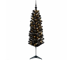 Dirbtinė siaura kalėdinė eglutė su žaisliuku 150 cm 150 LED
