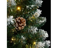 Dirbtinė siaura Kalėdų eglutė, 150 LED, 150cm