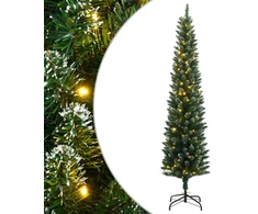Dirbtinė siaura Kalėdų eglutė, 300 LED, 180cm