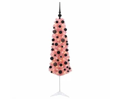 Dirbtinė siaura Kalėdų eglutė su žaisliuku 150 cm 150 LED