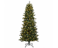 Dirbtinė Sulankstoma Kalėdų Eglutė 120 cm 150 LED Šilta balta