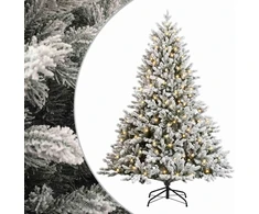 Dirbtinė Sulankstoma Kalėdų Eglutė 120 cm 150 LED Šilta balta