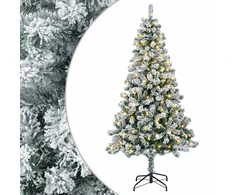 Dirbtinė Sulankstoma Kalėdų Eglutė 120 cm 150 LED Šilta balta