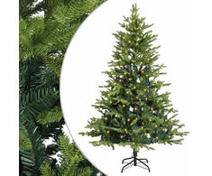 Dirbtinė Sulankstoma Kalėdų Eglutė 120 cm 150 LED Šilta balta