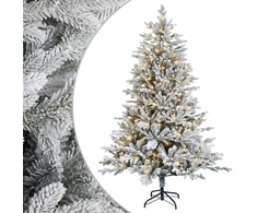 Dirbtinė Sulankstoma Kalėdų Eglutė 120 cm 150 LED Šilta balta