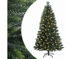 Dirbtinė Sulankstoma Kalėdų Eglutė 120 cm 150 LED Šilta balta