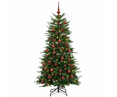 Dirbtinė Sulankstoma Kalėdų Eglutė 120 cm 150 LED Šilta balta