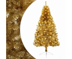 Dirbtinė Sulankstoma Kalėdų Eglutė 120 cm 150 LED Šilta balta