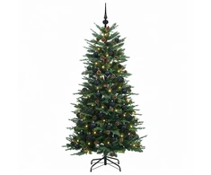 Dirbtinė Sulankstoma Kalėdų Eglutė 150 cm 150 LED Šilta balta