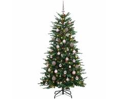 Dirbtinė Sulankstoma Kalėdų Eglutė 150 cm 150 LED Šilta balta