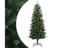 Dirbtinė Sulankstoma Kalėdų Eglutė 150 cm 150 LED Šilta balta