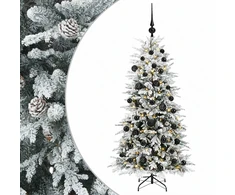 Dirbtinė Sulankstoma Kalėdų Eglutė 150 cm 150 LED Šilta balta