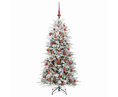 Dirbtinė Sulankstoma Kalėdų Eglutė 150 cm 150 LED Šilta balta