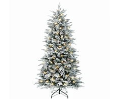 Dirbtinė Sulankstoma Kalėdų Eglutė 150 cm 150 LED Šilta balta