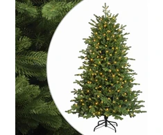 Dirbtinė Sulankstoma Kalėdų Eglutė 150 cm 150 LED Šilta balta