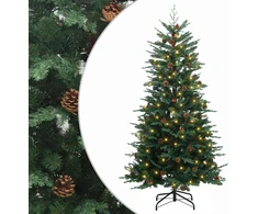 Dirbtinė Sulankstoma Kalėdų Eglutė 150 cm 150 LED Šilta balta