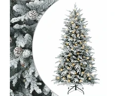 Dirbtinė Sulankstoma Kalėdų Eglutė 150 cm 150 LED Šilta balta
