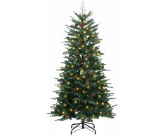 Dirbtinė Sulankstoma Kalėdų Eglutė 150 cm 150 LED Šilta balta